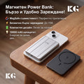 Power Bank 10000mAh Magnetic Wireless QC3.0 22.5W Type-C + Lightning (копия)