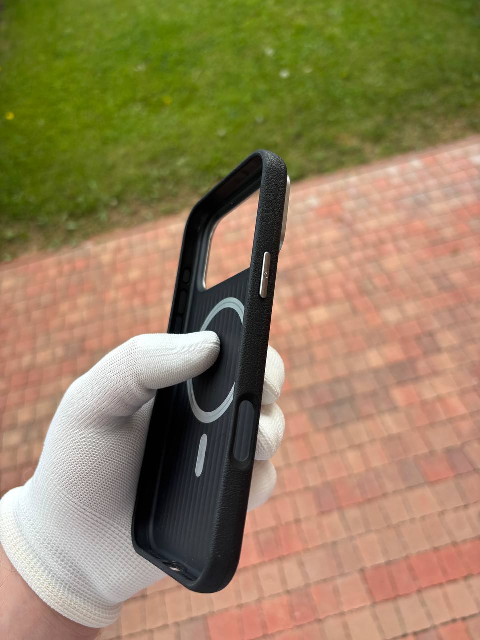 Калъф  Leather  Magsafe IPhone 17 Pro Max