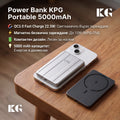 Power Bank 5000mAh Magnetic Wireless QC3.0 22.5W Type-C + Lightning