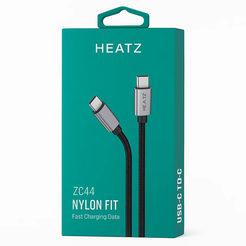 Кабел Heatz Dense Metal USB-C to USB-C 60W (1m)