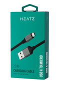 Кабел Heatz Metal USB to Micro USB 2.4A (1m)