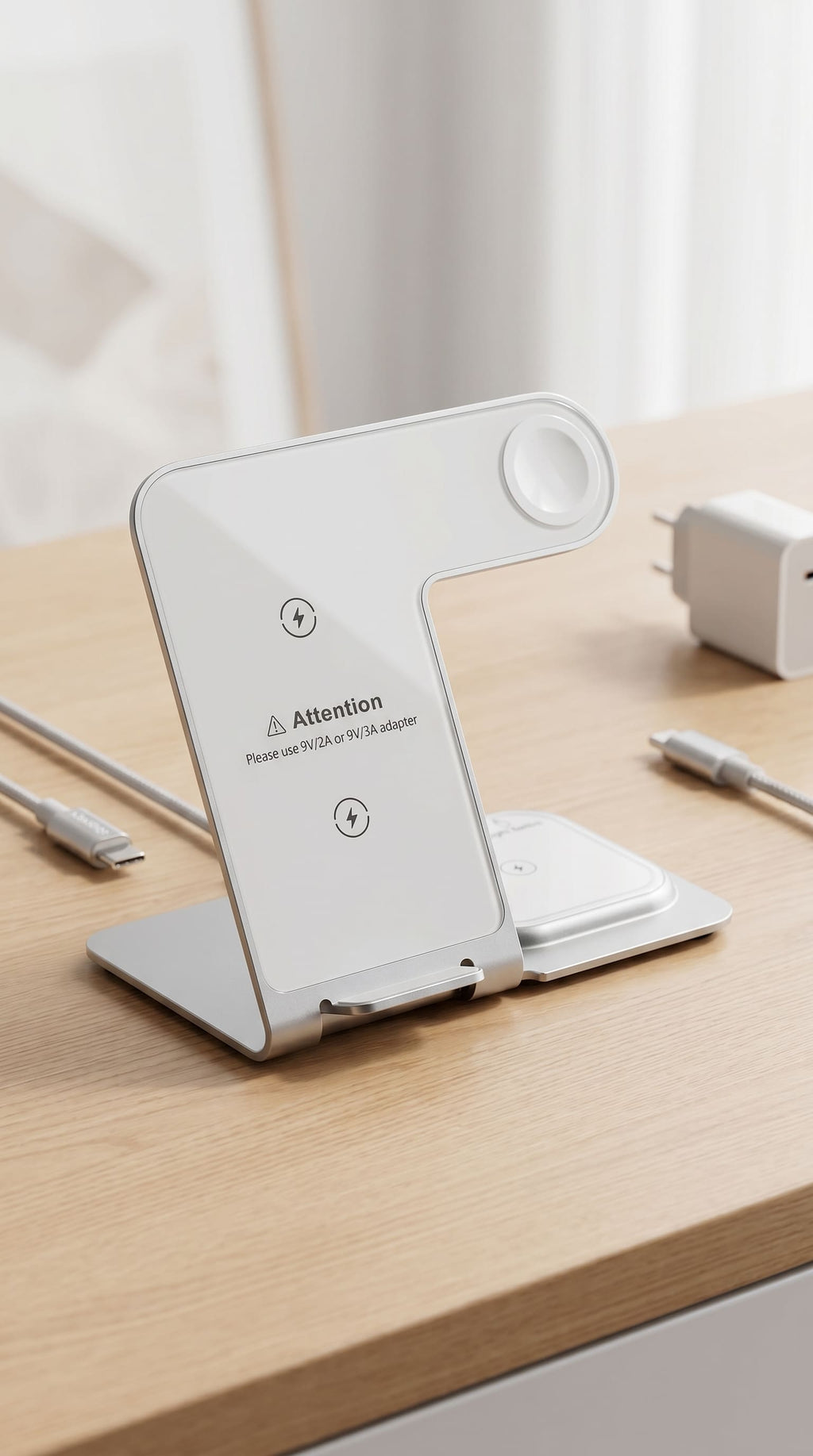 Безжична зарядна станция 3-в-1 за iPhone, Apple Watch и AirPods